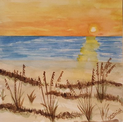 DIY Mini Beach Sunset Painting - Make Something Mondays